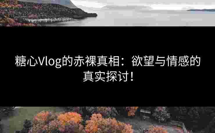 糖心Vlog的赤裸真相：欲望与情感的真实探讨！